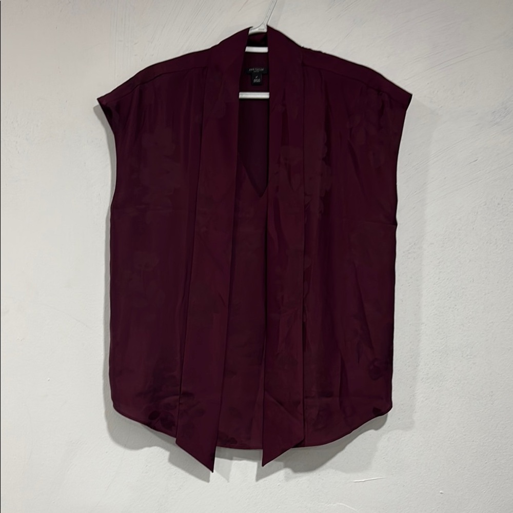 Ann Taylor Rich Maroon Top